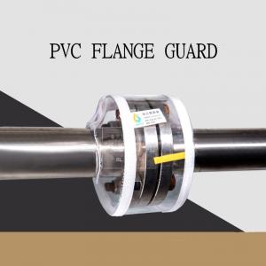 PVC transparent safety spray shields flange guards with PH test flange safety cover 