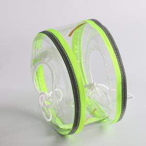 Transparent PVC Flange Guard with Green reflective strip