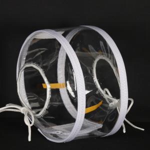 Transparent PVC Flange Guard Polyvinyl Chloride material spray shield pipe protector 